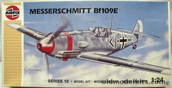 Airfix 1/24 Messerschmitt Bf-109E - Hptm. Wilhelm Meyerweissflog JG53 or Oblt Josef Priller 6/JG51, 12002 plastic model kit